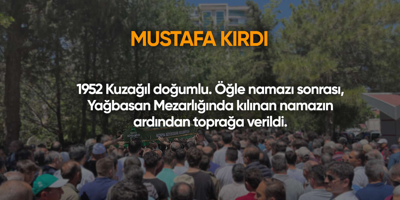 Konya'da bugün vefat edenler | 11 Şubat 2026 10